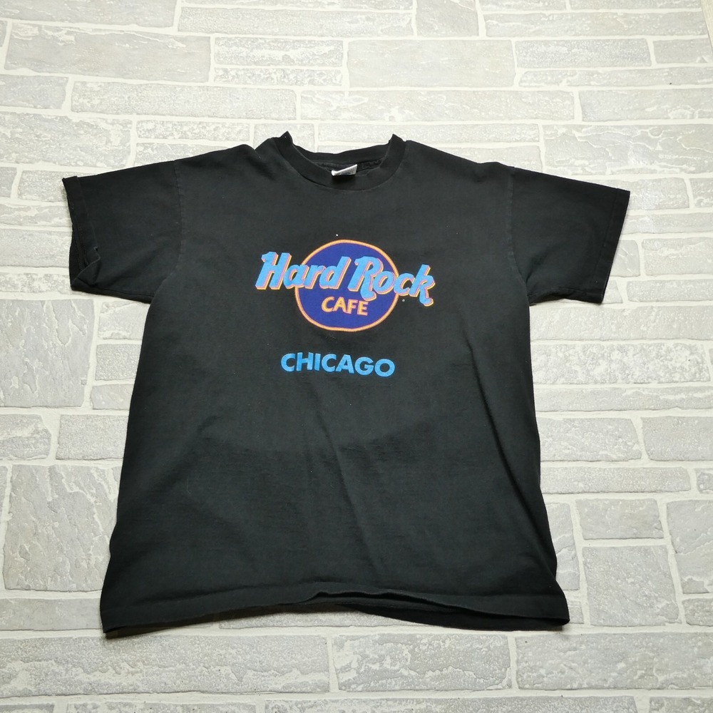 VINTAGE‎ Hard Rock Cafe Chicago Shirt Adult Large DC Single Stitch USA Made